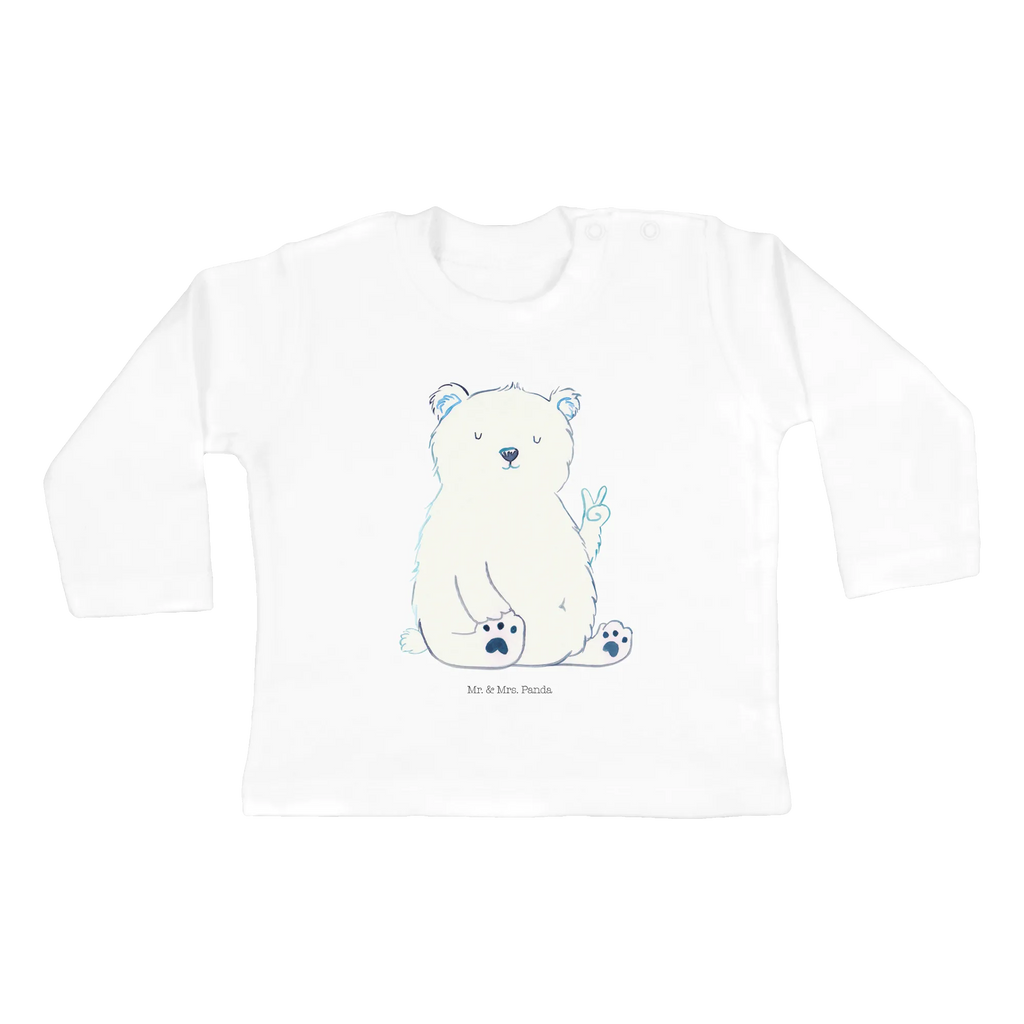 Longsleeve dla niemowląt 12-18 miesięcy Niedźwiedź polarny leniwy Baby Shower, Langarm, Bio, Kleidung, Teddy, Bär, Teddybär, Faul, Relaxen, Eisbär, Arbeit, Homeoffice, Entspannen, Nordpol, Büro, Arbeitsplatz, Bürojob
