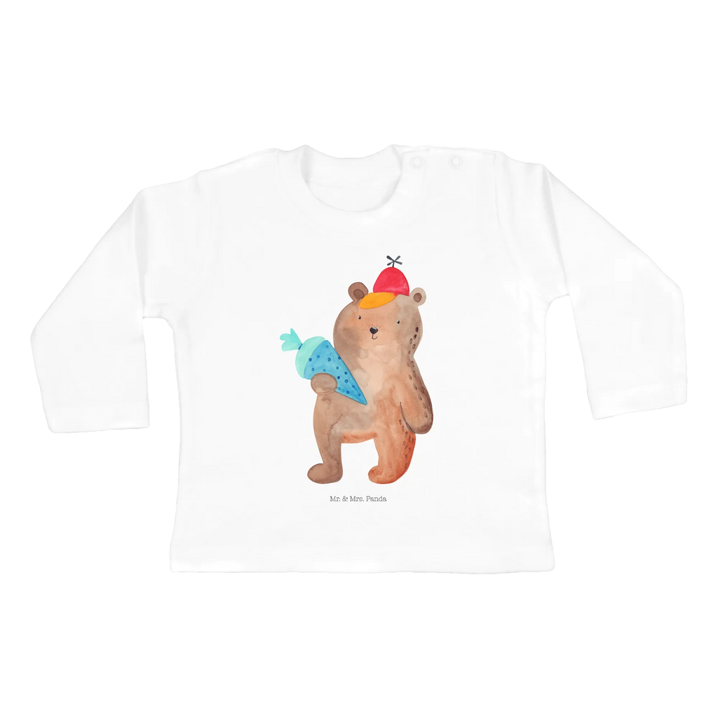 Longsleeve dla niemowląt 12-18 miesięcy Niedźwiedź Torebka szkolna Baby Shower, Kleidung, Langarm, Bio, Teddy, Bär, Teddybär, Bär Motiv, Erster Schultag Geschenk, Schultüte, Schulbeginn, Einschulung Geschenk, Schulanfang, Grundschule, Schule Geschenk