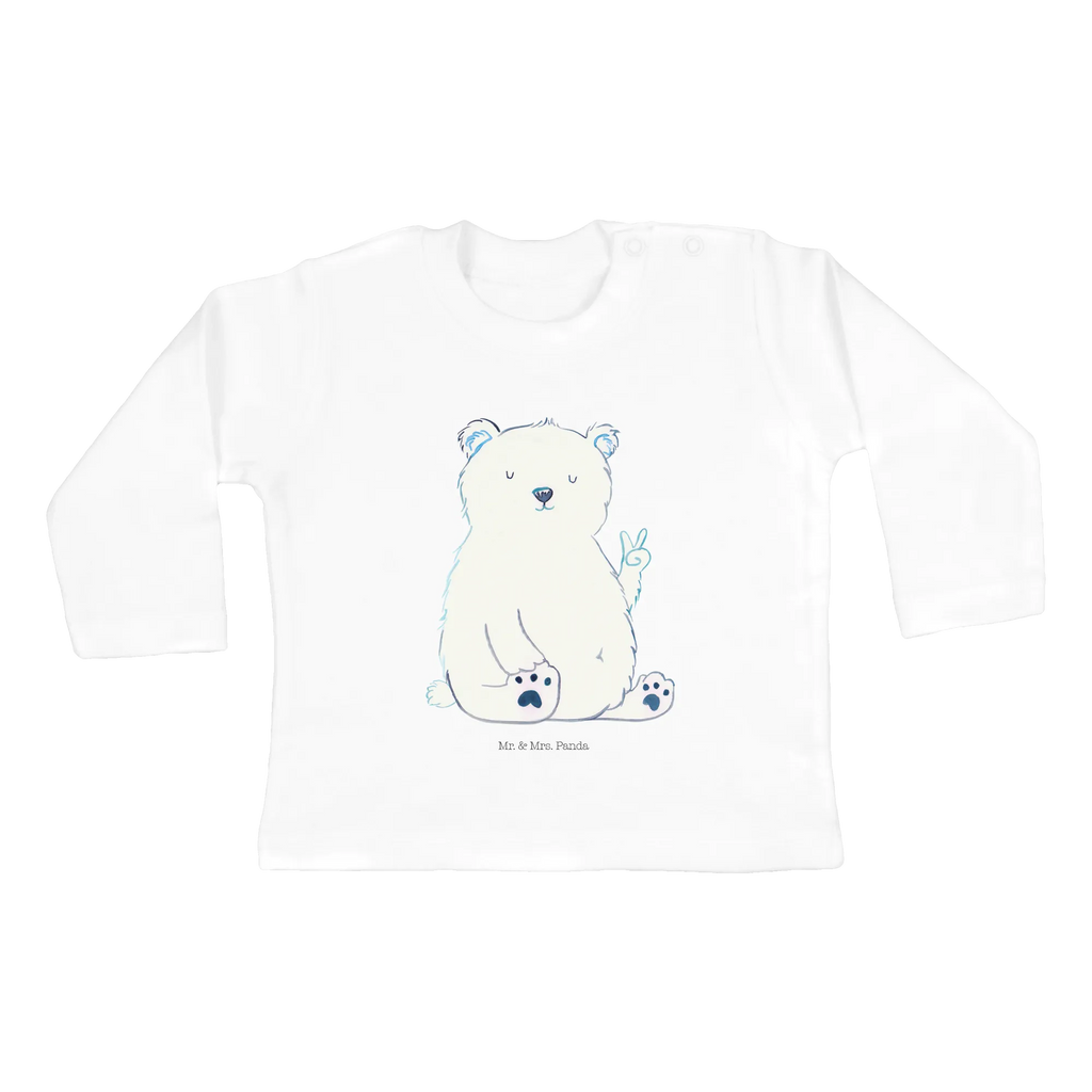 Longsleeve dla niemowląt 12-18 miesięcy Niedźwiedź polarny leniwy Baby Shower, Langarm, Bio, Kleidung, Teddy, Bär, Teddybär, Faul, Relaxen, Eisbär, Arbeit, Homeoffice, Entspannen, Nordpol, Büro, Arbeitsplatz, Bürojob