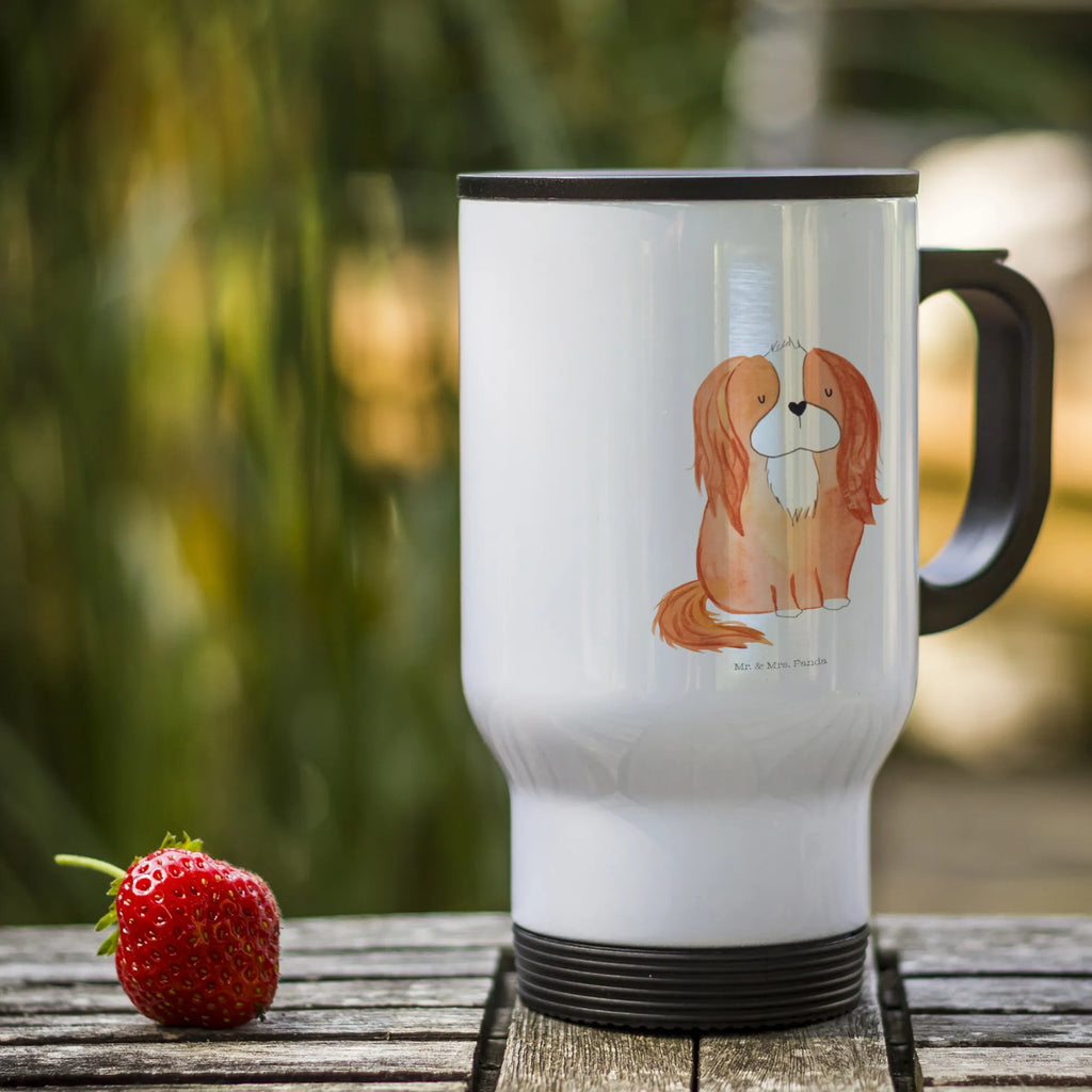 Insulated mug Dog Cavalier King Charles Spaniel travel coffee mug, travel mug, Thermo mug, To Go mug, Coffee mug, Thermo cup, Insulated mug, dog, mutt, hound, woof, dog mama, dog breed, love dogs, love for dogs, dog decorative items, bag with dog print, funny gifts for dog owners, what do you give a dog lover, Christmas gifts for dogs, gifts for dogs, dog sayings, Sayings, most beautiful dog, Cavalier King Charles Spaniel, Dog, Spaniel, Cocker Spaniel