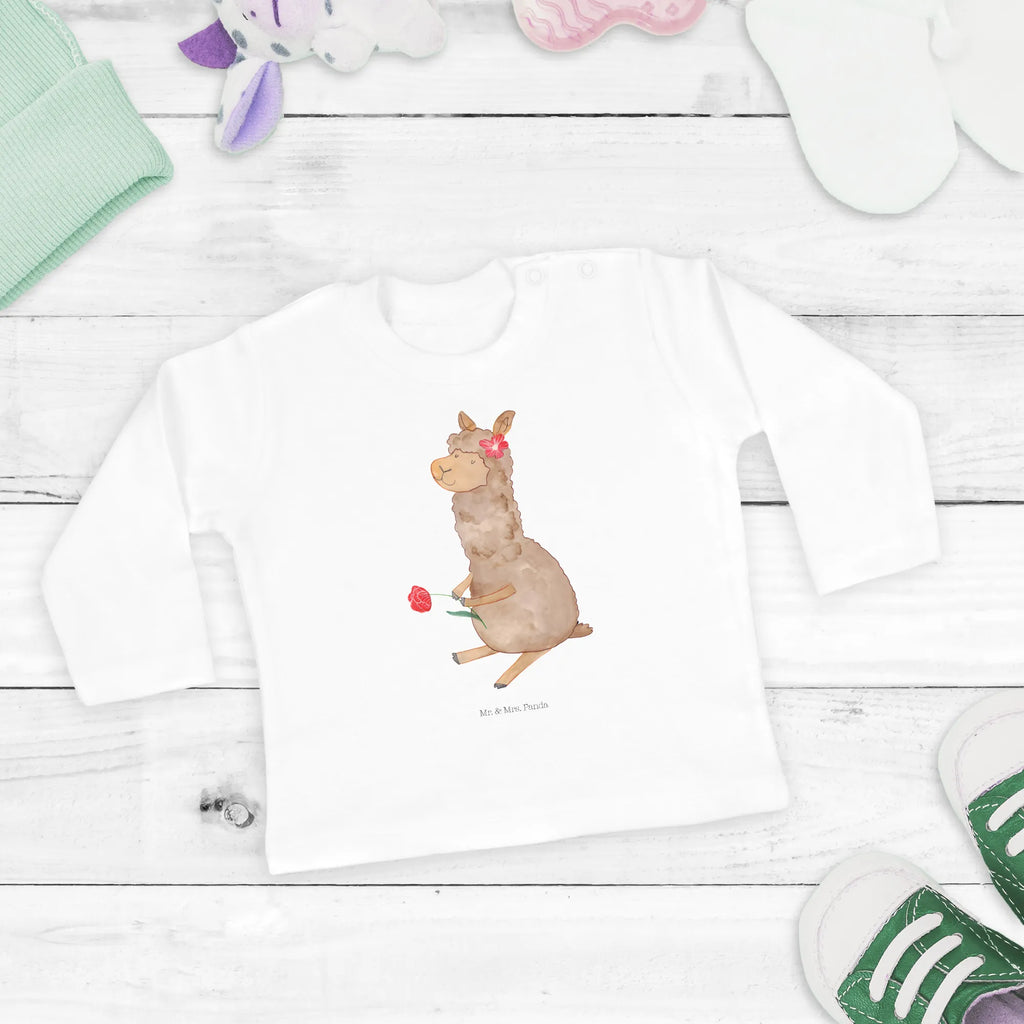 Baby long-sleeve alpaca flower Baby Shower, Kleidung, Langarm, Bio, Lama, Alpaka, Lamas, Alpaka Geschenk, Alpaka Dekor, Alpaka Witz, Alpaka Zitat, Alpaka Spruch, Motiv Alpaka, Alpaka Dekoration, Blume