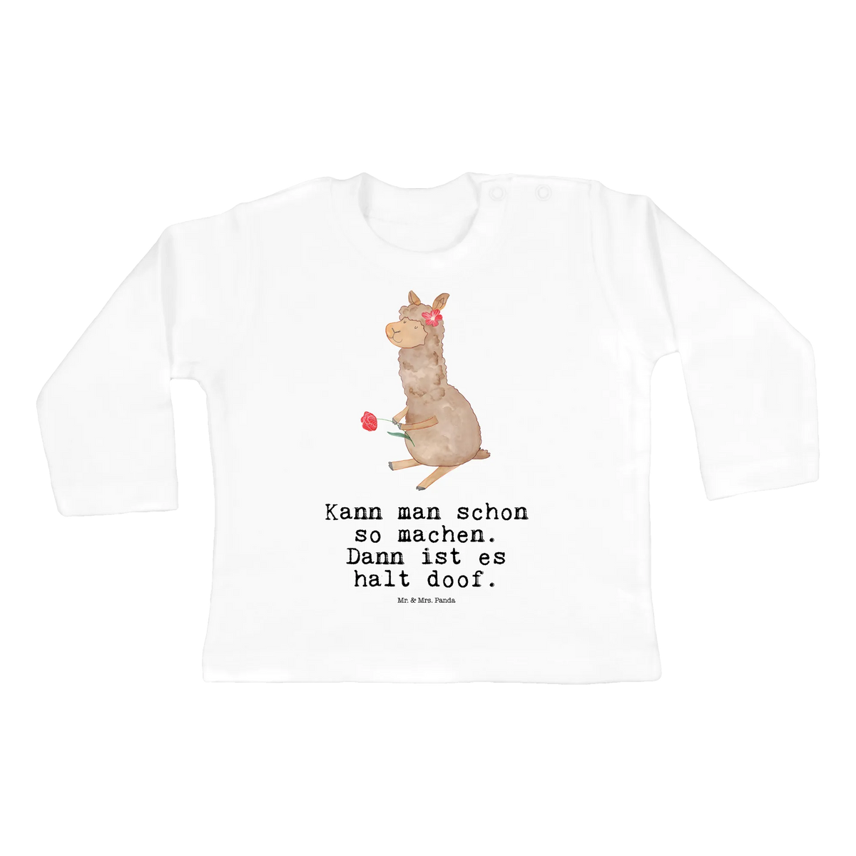Baby long-sleeve alpaca flower
