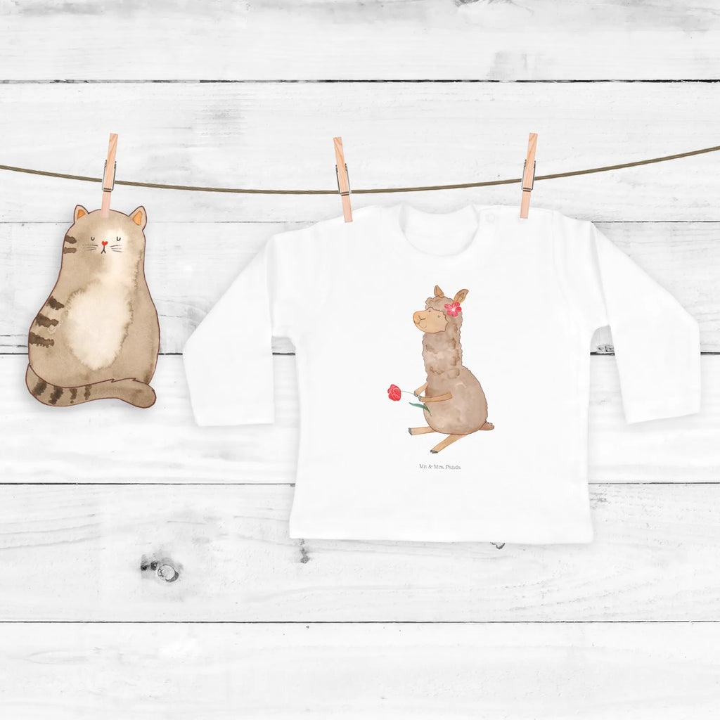 Baby long-sleeve alpaca flower Baby Shower, Kleidung, Langarm, Bio, Lama, Alpaka, Lamas, Alpaka Geschenk, Alpaka Dekor, Alpaka Witz, Alpaka Zitat, Alpaka Spruch, Motiv Alpaka, Alpaka Dekoration, Blume