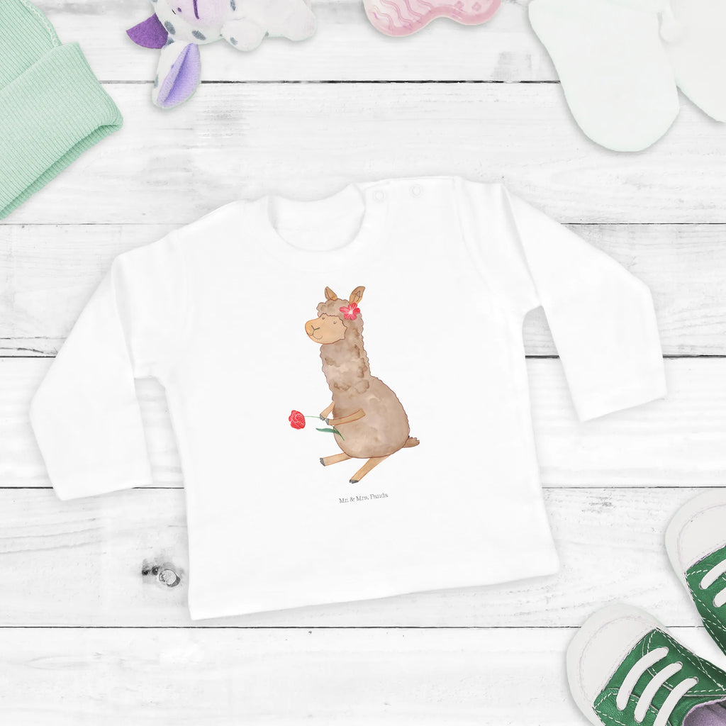 Baby long-sleeve alpaca flower Baby Shower, Kleidung, Langarm, Bio, Lama, Alpaka, Lamas, Alpaka Geschenk, Alpaka Dekor, Alpaka Witz, Alpaka Zitat, Alpaka Spruch, Motiv Alpaka, Alpaka Dekoration, Blume