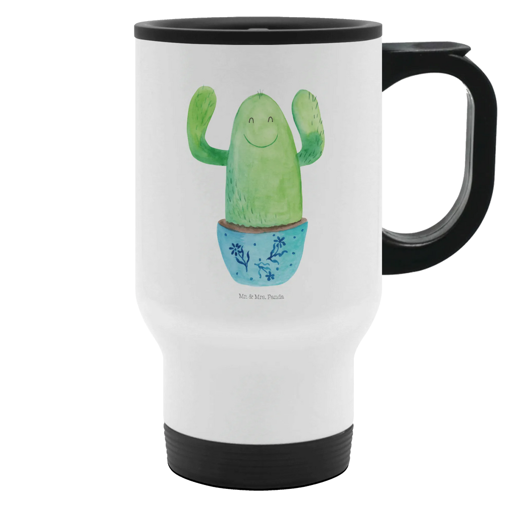 Insulated mug cactus happy To Go mug, travel coffee mug, travel mug, Insulated mug, Thermo mug, Thermo cup, Coffee mug, cactus, cactuses, plants, cactus plant, small green cactus, cacti, mother, colleague, funny, new start, saying, education, office life, family, friend, motivation, child protection, office