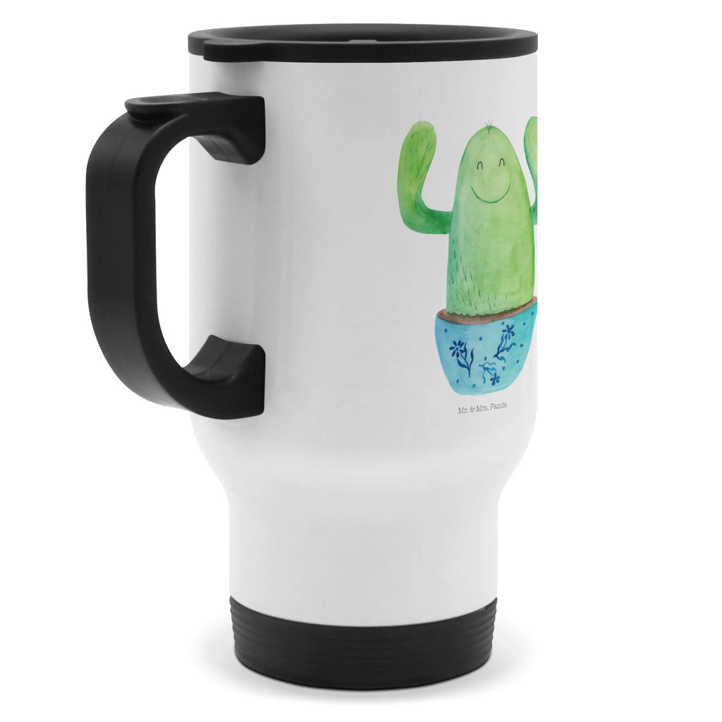 Insulated mug cactus happy To Go mug, travel coffee mug, travel mug, Insulated mug, Thermo mug, Thermo cup, Coffee mug, cactus, cactuses, plants, cactus plant, small green cactus, cacti, mother, colleague, funny, new start, saying, education, office life, family, friend, motivation, child protection, office