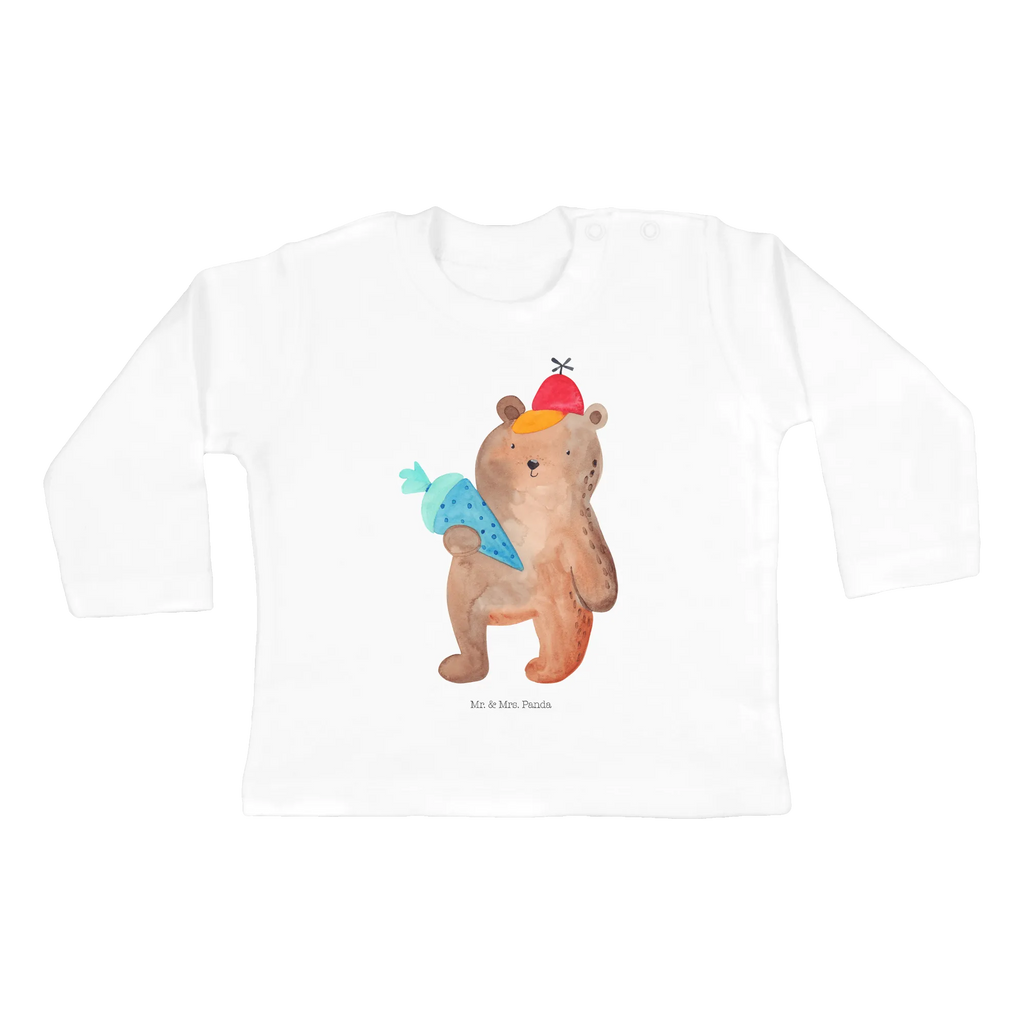 Longsleeve dla niemowląt 12-18 miesięcy Niedźwiedź Torebka szkolna Baby Shower, Kleidung, Langarm, Bio, Teddy, Bär, Teddybär, Bär Motiv, Erster Schultag Geschenk, Schultüte, Schulbeginn, Einschulung Geschenk, Schulanfang, Grundschule, Schule Geschenk