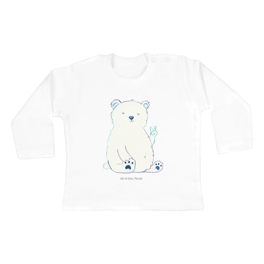 Longsleeve dla niemowląt 12-18 miesięcy Niedźwiedź polarny leniwy Baby Shower, Langarm, Bio, Kleidung, Teddy, Bär, Teddybär, Faul, Relaxen, Eisbär, Arbeit, Homeoffice, Entspannen, Nordpol, Büro, Arbeitsplatz, Bürojob