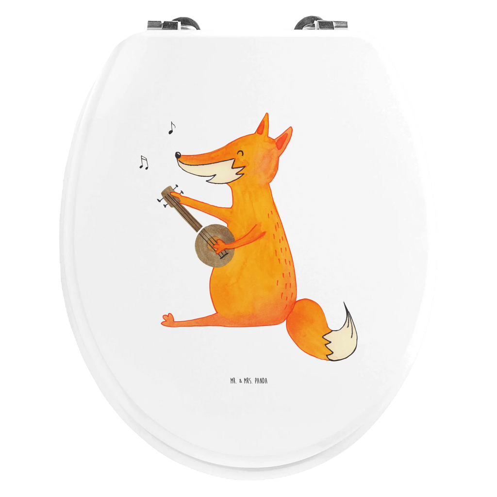 Motiv WC Sitz Fuchs Gitarre WC-Sitz, Klodeckel, Klobrille, Toilette, Toilettendeckel, Fuchs, Sänger, Füchse, Sängerin, Musik Spruch, Gitarre, Geschenk Musiker, Musikerin