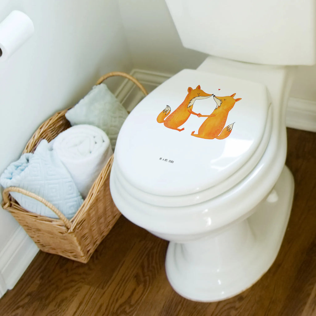 Motiv WC Sitz Füchse Liebe Klobrille, Toilettendeckel, Toilette, Klodeckel, WC-Sitz, Fuchs, Fox, Liebesbeweis, Füchse, Liebe, Partner, Paar, Ehemann, Freund, Ehe, Freundin, Ehefrau, Liebespaar, Verlobte
