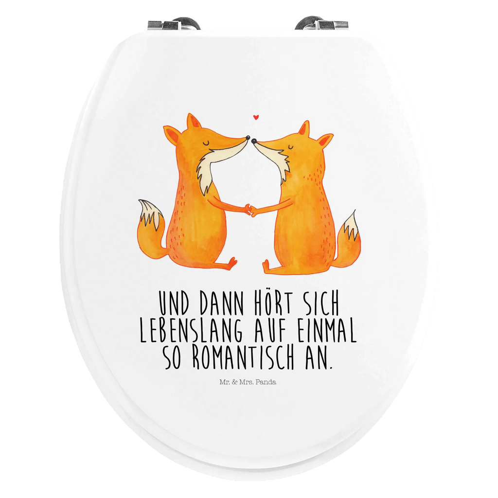 Motiv WC Sitz Füchse Liebe Klobrille, Toilettendeckel, Toilette, Klodeckel, WC-Sitz, Fuchs, Fox, Liebesbeweis, Füchse, Liebe, Partner, Paar, Ehemann, Freund, Ehe, Freundin, Ehefrau, Liebespaar, Verlobte