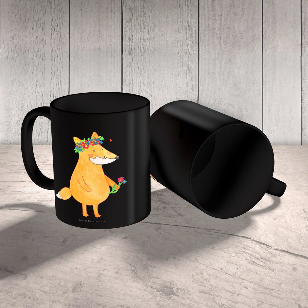 Tasse Fuchs Blumen Teetasse, Tasse mit Motiven, Geschenktasse, Tasse mit Zitaten, Porzellantasse, Tasse, Kaffeetasse, Bürotasse, Keramiktasse, Fuchs, Füchse, Liebesbeweis, Selbstliebe, mich, Fuchsmädchen, Fox, Freundinnen, Freude, Blume, Motivation, Freundin, ich, Liebe, Blumen, Blumenmädchen