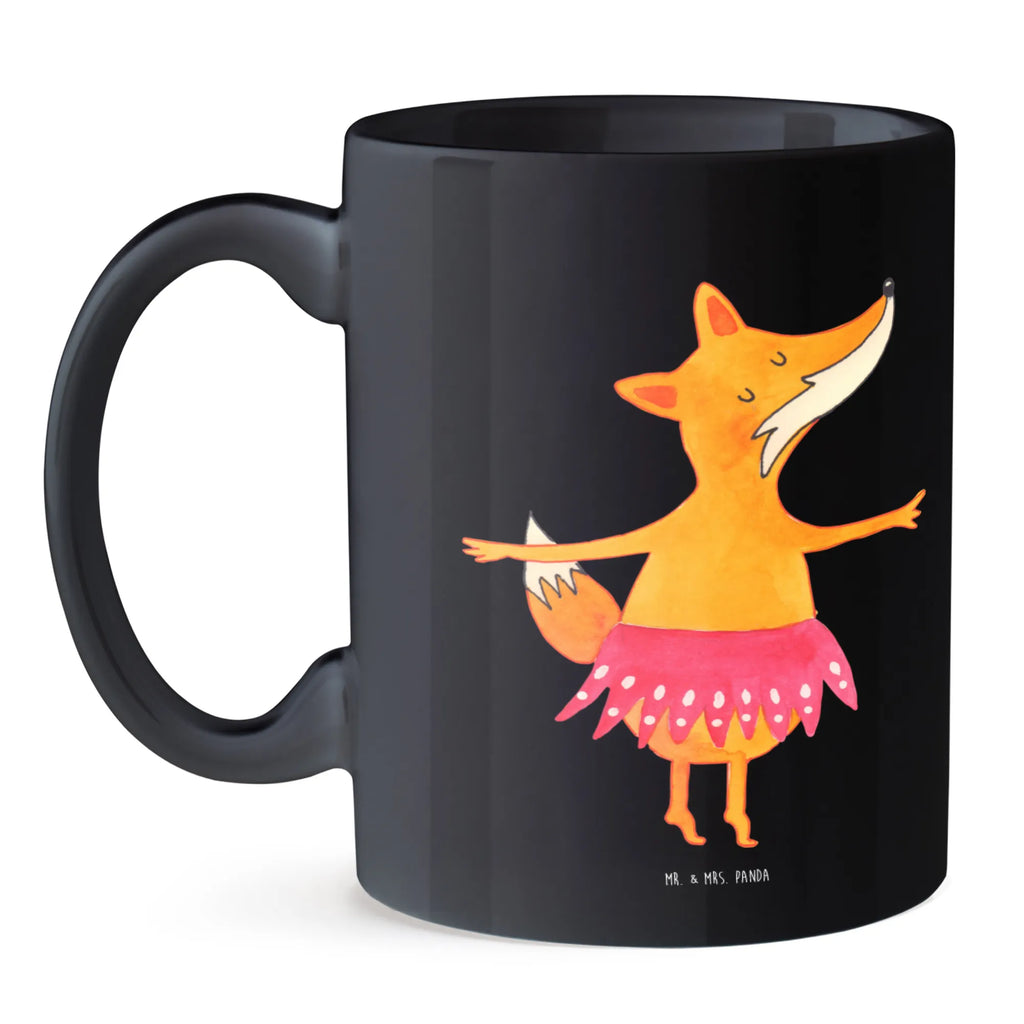 Tasse Fuchs Ballerina Porzellantasse, Tasse, Bürotasse, Teetasse, Keramiktasse, Kaffeetasse, Tasse mit Motiven, Tasse mit Zitaten, Geschenktasse, Fuchs, Geburtstag, Tänzerin, Ballerina, Füchse, Füchsin, Ballett, Fuchs Spruch, Party, Einladung, Tanzen