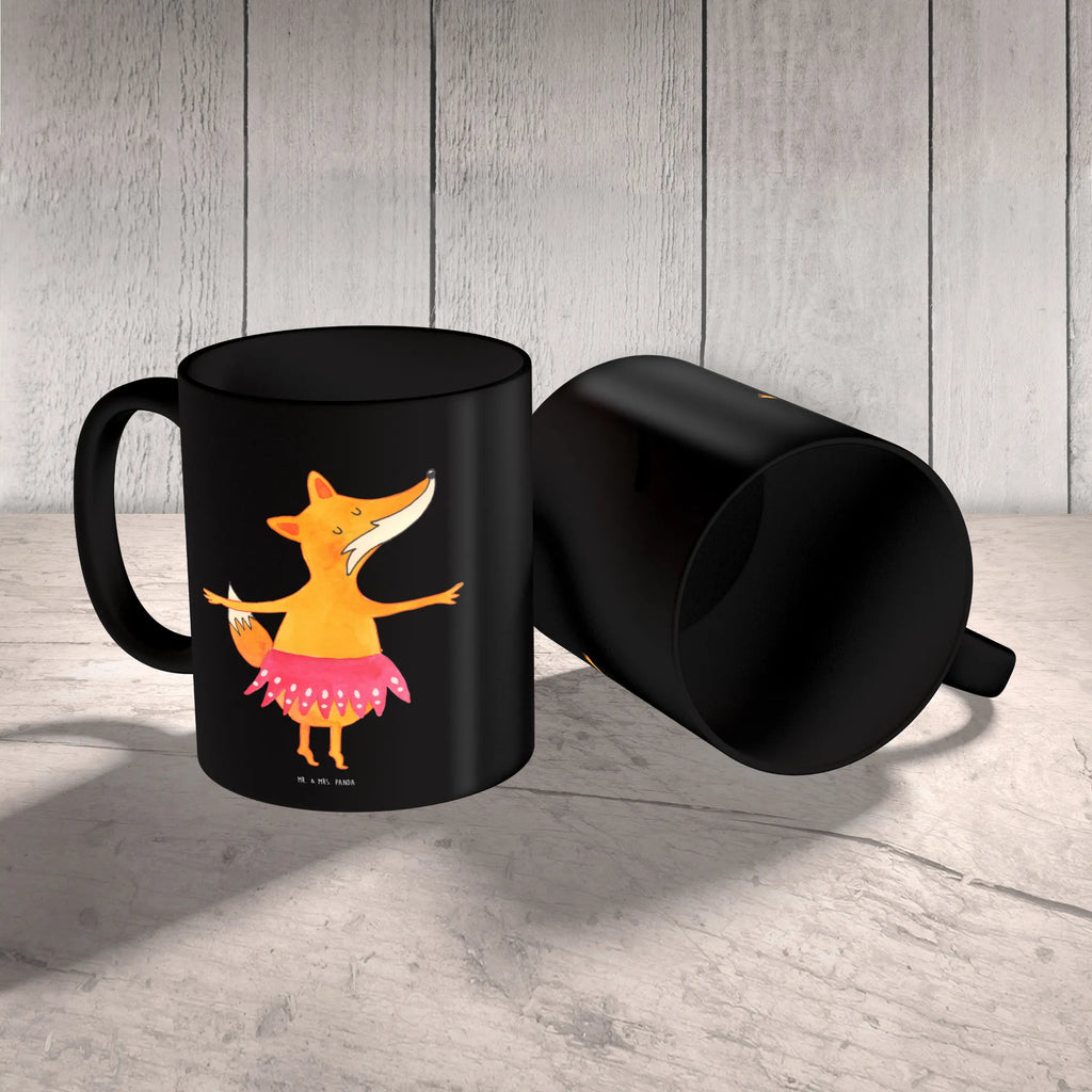 Tasse Fuchs Ballerina Porzellantasse, Tasse, Bürotasse, Teetasse, Keramiktasse, Kaffeetasse, Tasse mit Motiven, Tasse mit Zitaten, Geschenktasse, Fuchs, Geburtstag, Tänzerin, Ballerina, Füchse, Füchsin, Ballett, Fuchs Spruch, Party, Einladung, Tanzen