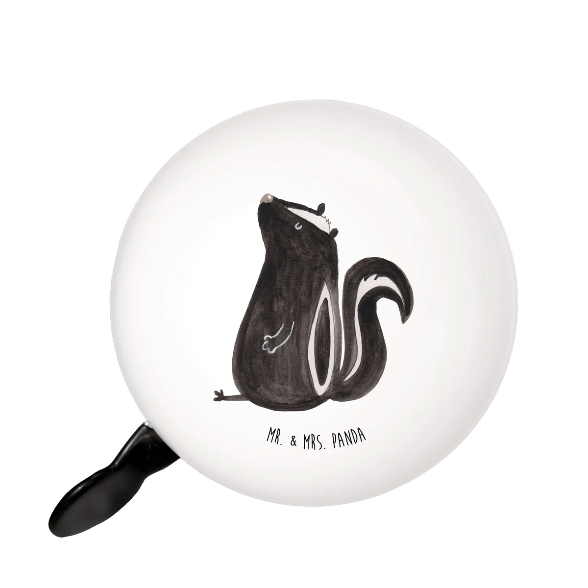Bicycle bell skunk Sit handlebar, bicycle bell, sound, motif, mountain bike, Skunk, stinky, stinker, office, slogan, skunk, predator, law, know-it-all, wild animal