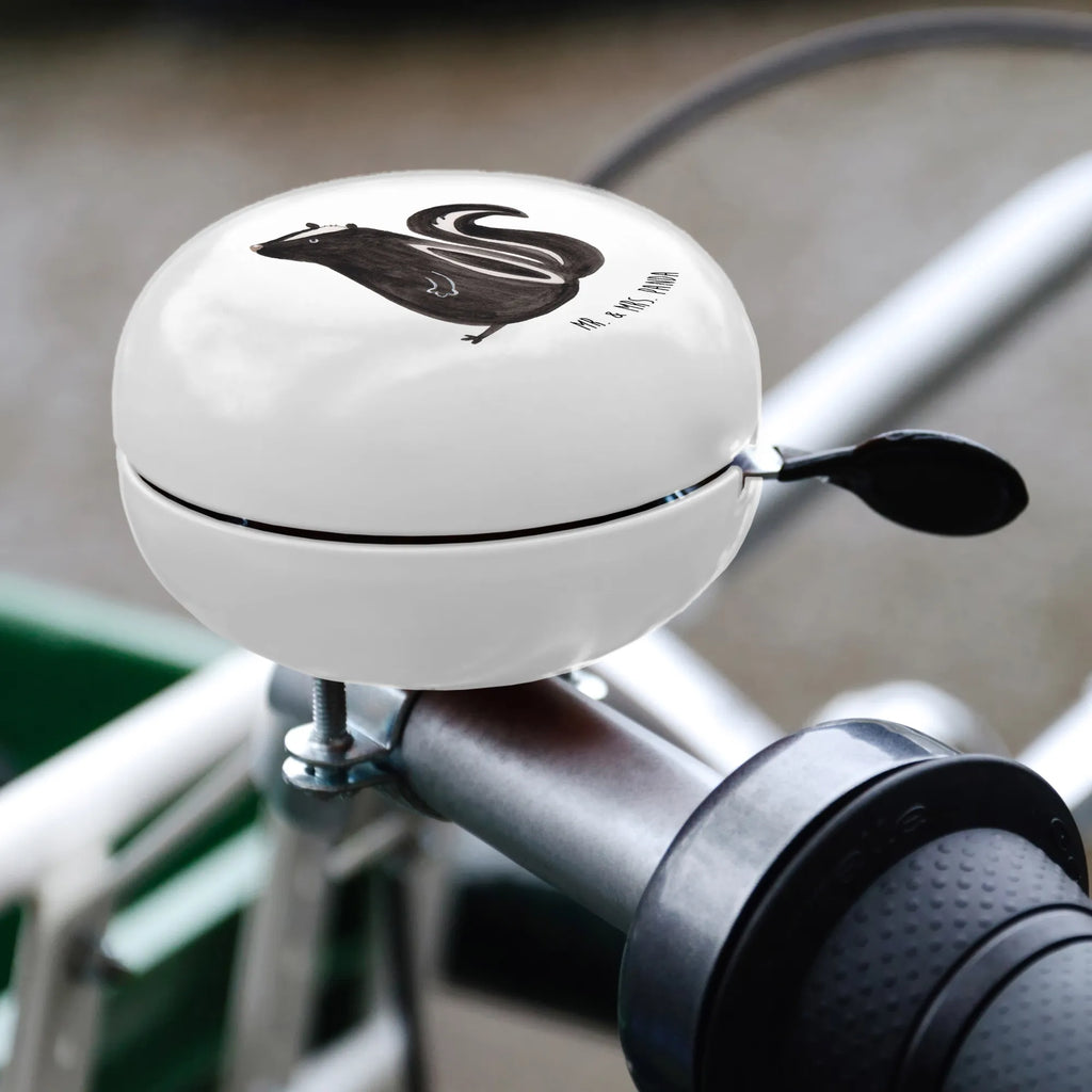 Bicycle bell skunk Sit handlebar, bicycle bell, sound, motif, mountain bike, Skunk, stinky, stinker, office, slogan, skunk, predator, law, know-it-all, wild animal