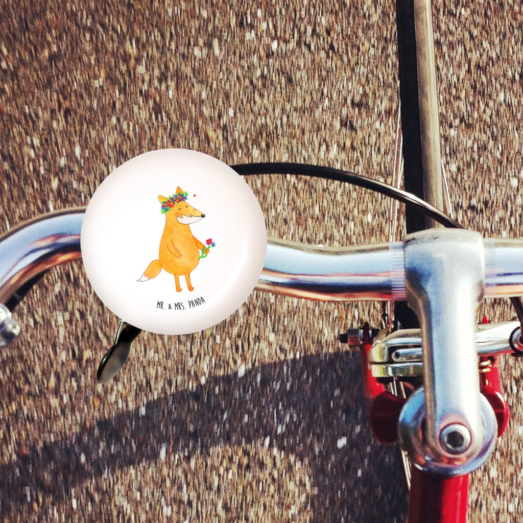 Bicycle bell Fox Flower sound, bicycle bell, handlebar, mountain bike, motif, fox, foxes, forest wildlife, clever as a fox, animal lover, flower, proof of love, me, motivation, joy, girlfriend, love, flowers, girlfriends, fox girl, self-love, flower girl