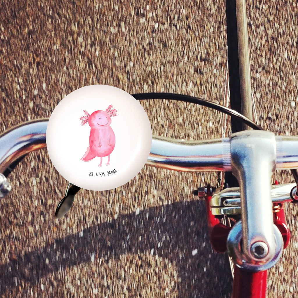Bicycle bell axolotl Happy handlebar, bicycle bell, mountain bike, sound, motif, Axolotl, Axelotl, marine animals, Mexican walking fish, salamander, good mood, tail, axolotl, axolot, amphibian, motivation