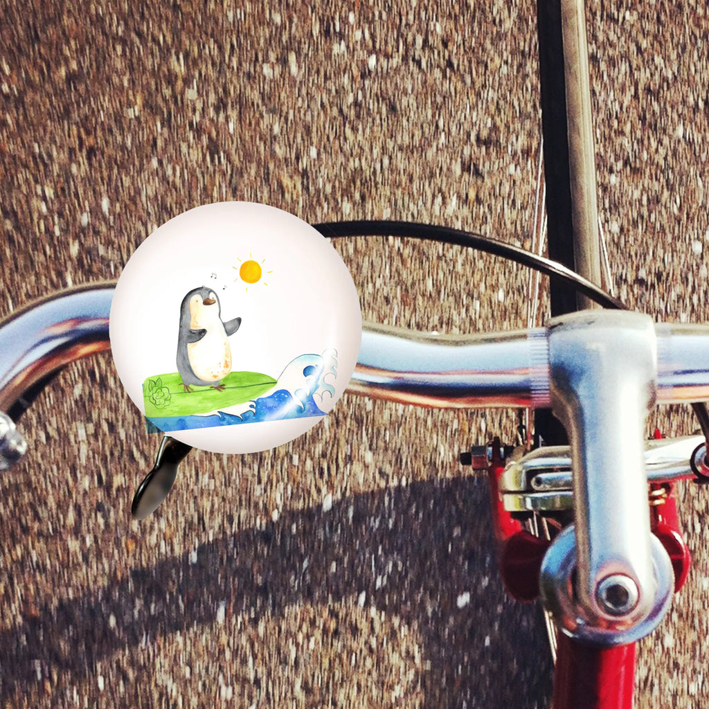 Bicycle bell Penguin surfer bicycle bell, motif, mountain bike, handlebar, sound, Penguin, North Pole, Winter, Penguins, wave riding, surfers, penguins, Portugal, Hawaii, surfing, holidays, waves
