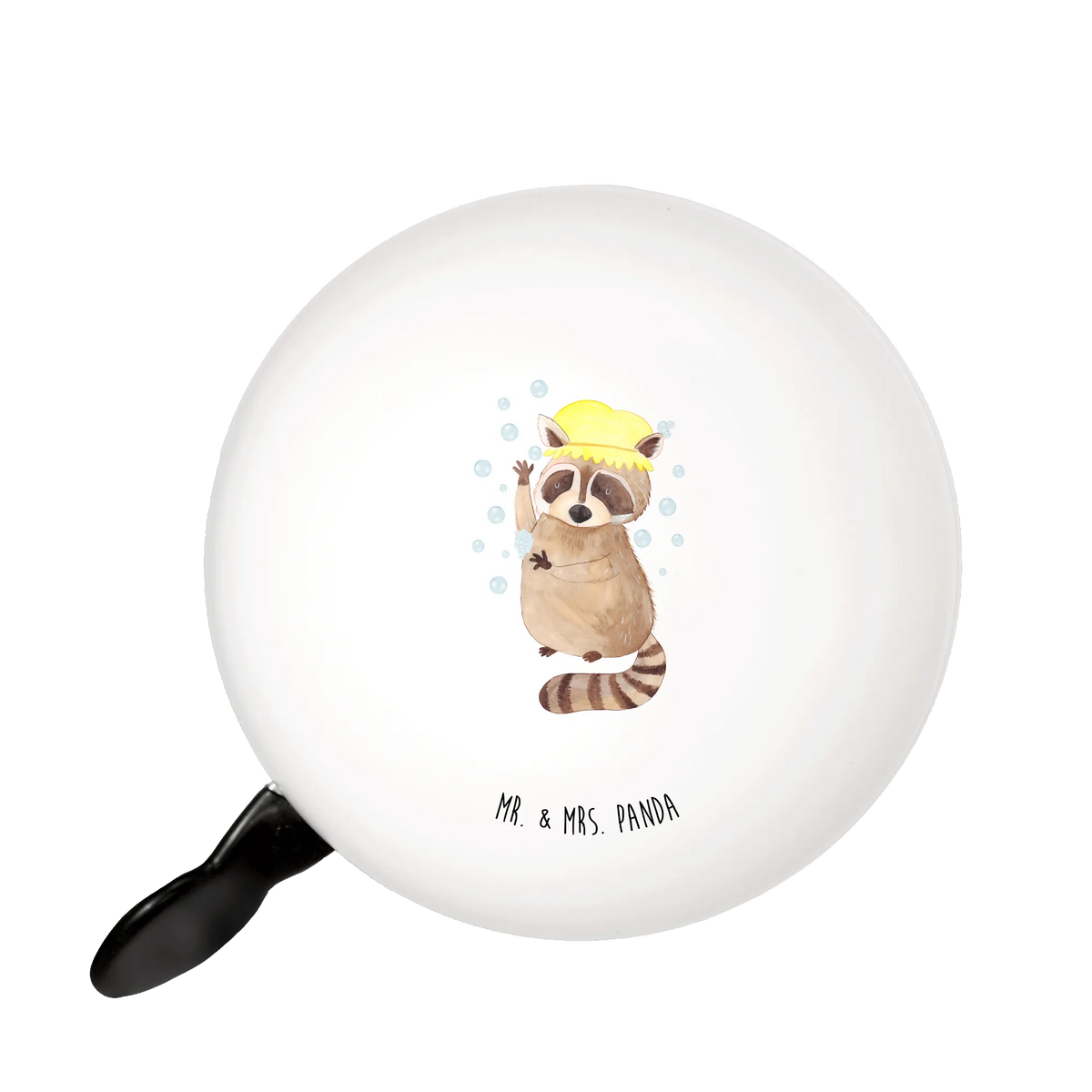 Bicycle bell Raccoon mountain bike, bicycle bell, motif, sound, handlebar, small animals, cute, funny, cute animal motives, hand drawn, small world, funny sayings, good mood, happy, gifts, gift ideas, special gifts, animal lover, card, daydreaming, raccoon, wash, soap bubbles, plan