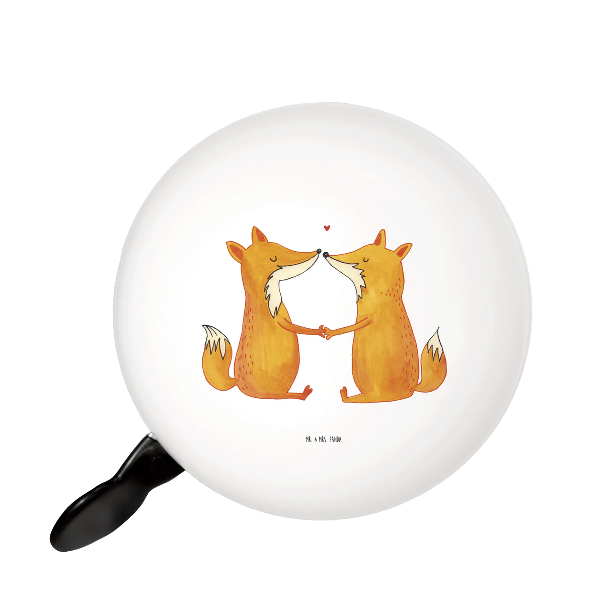 Bicycle bell foxes Love motif, mountain bike, handlebar, sound, bicycle bell, fox, foxes, forest wildlife, clever as a fox, animal lover, lovers, wife, couple, love, marriage, partner, proof of love, husband, boyfriend, fiancée, girlfriend