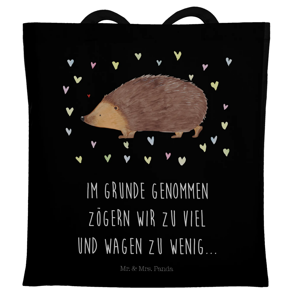 Tote bag Hedgehog hearts