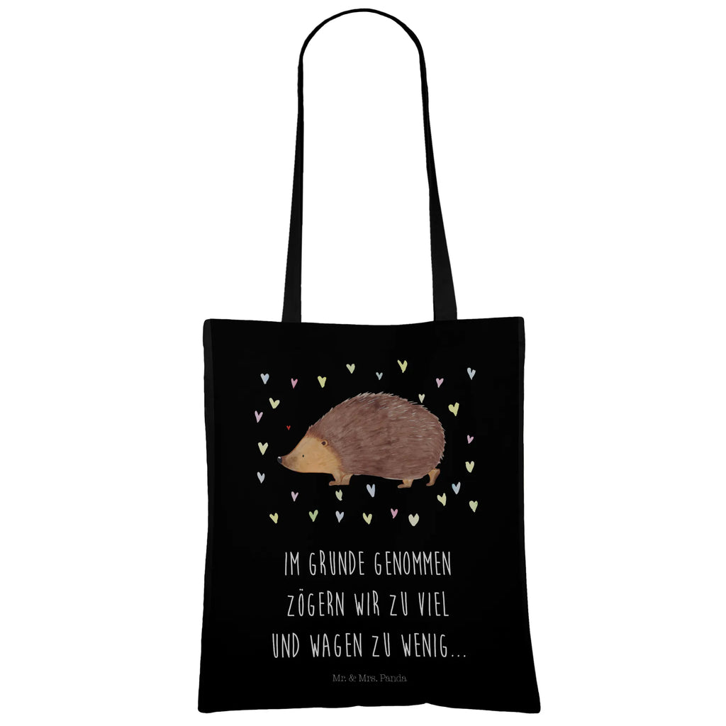 Tote bag Hedgehog hearts