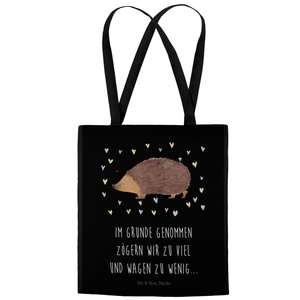 Tote bag Hedgehog hearts