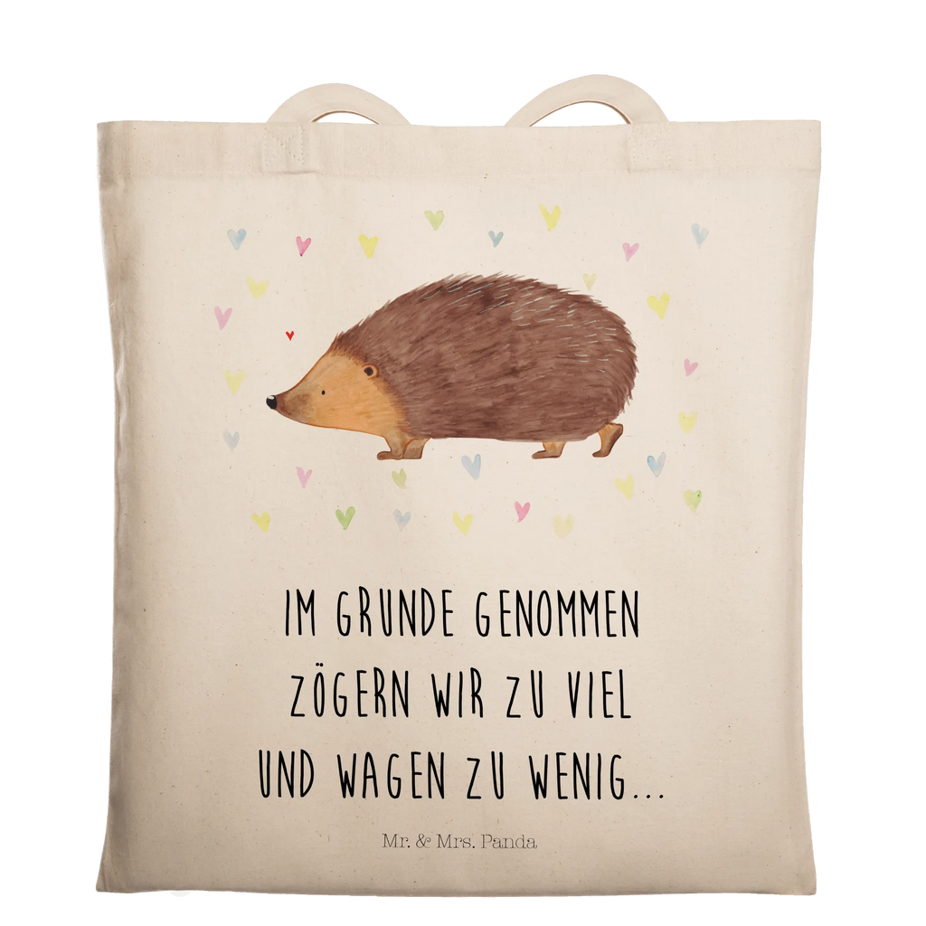 Tote bag Hedgehog hearts