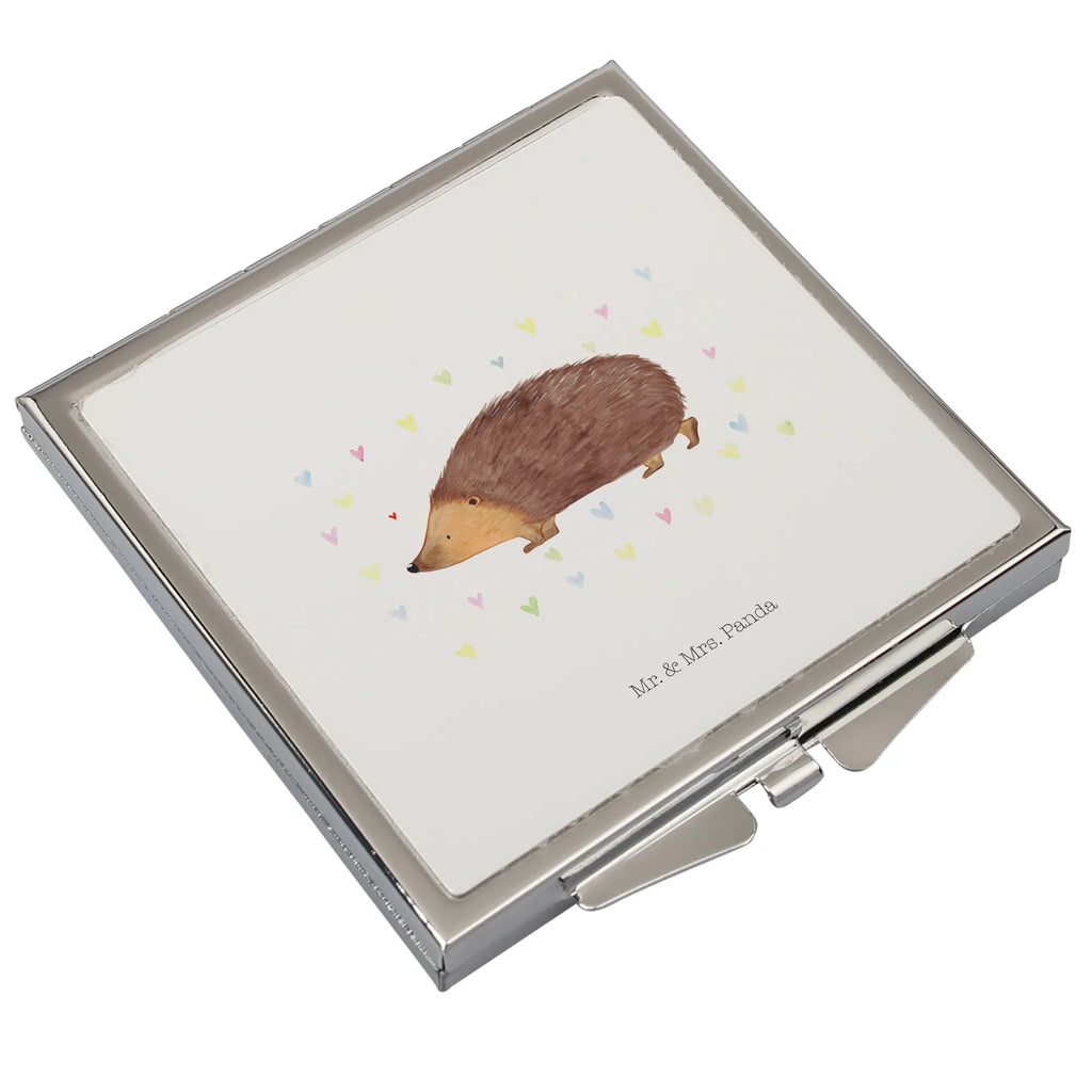 Handbag mirror Hedgehog hearts Silber, Mini Spiegel, Quadratischer Handspiegel, Taschenspiegel, Reise Spiegel, Handtaschenspiegel, Runder Taschenspiegel, Vintage Kompaktspiegel, Handspiegel Für Damen, Handspiegel Mit Hülle, Spiegel Für Unterwegs, Handspiegel Zum Mitnehmen, Schminkspiegel Kompakt, Klappspiegel, Spiegel Für Schminktasche, Spiegel Für Handtasche, Spiegel Für Make-Up Tasche, Tragbarer Spiegel, Kosmetikspiegel Klein, Kompaktspiegel, Klappbarer Handspiegel, Deko Handspiegel, Handspiegel Geschenkidee, Klappbarer Taschenspiegel, Schminkspiegel To Go, Design Taschenspiegel, Taschen-Kosmetikspiegel, Gute Laune, Tiermotive, Tiere, Lustige Sprüche, Vertrauen, Igel, Herzen, Kuss, Liebe, Leben, Herz