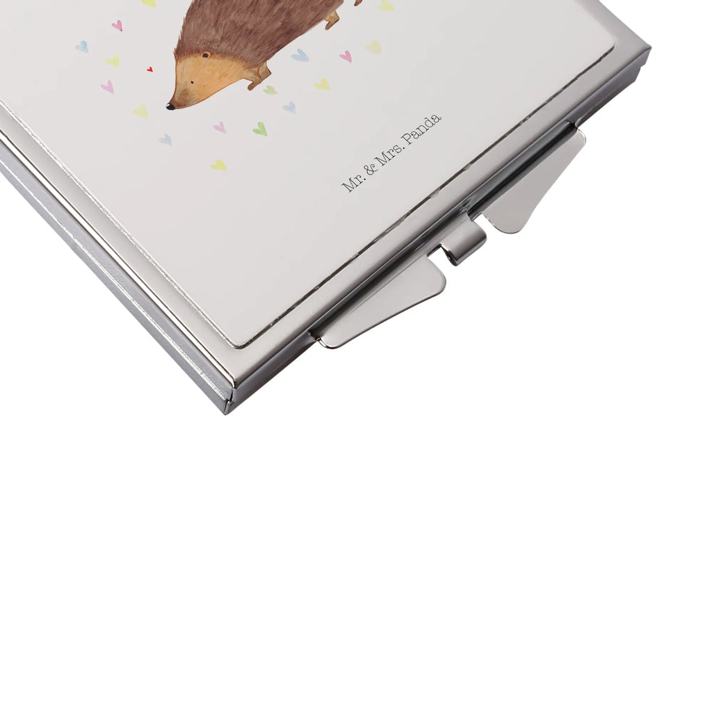 Handbag mirror Hedgehog hearts Silber, Mini Spiegel, Quadratischer Handspiegel, Taschenspiegel, Reise Spiegel, Handtaschenspiegel, Runder Taschenspiegel, Vintage Kompaktspiegel, Handspiegel Für Damen, Handspiegel Mit Hülle, Spiegel Für Unterwegs, Handspiegel Zum Mitnehmen, Schminkspiegel Kompakt, Klappspiegel, Spiegel Für Schminktasche, Spiegel Für Handtasche, Spiegel Für Make-Up Tasche, Tragbarer Spiegel, Kosmetikspiegel Klein, Kompaktspiegel, Klappbarer Handspiegel, Deko Handspiegel, Handspiegel Geschenkidee, Klappbarer Taschenspiegel, Schminkspiegel To Go, Design Taschenspiegel, Taschen-Kosmetikspiegel, Gute Laune, Tiermotive, Tiere, Lustige Sprüche, Vertrauen, Igel, Herzen, Kuss, Liebe, Leben, Herz