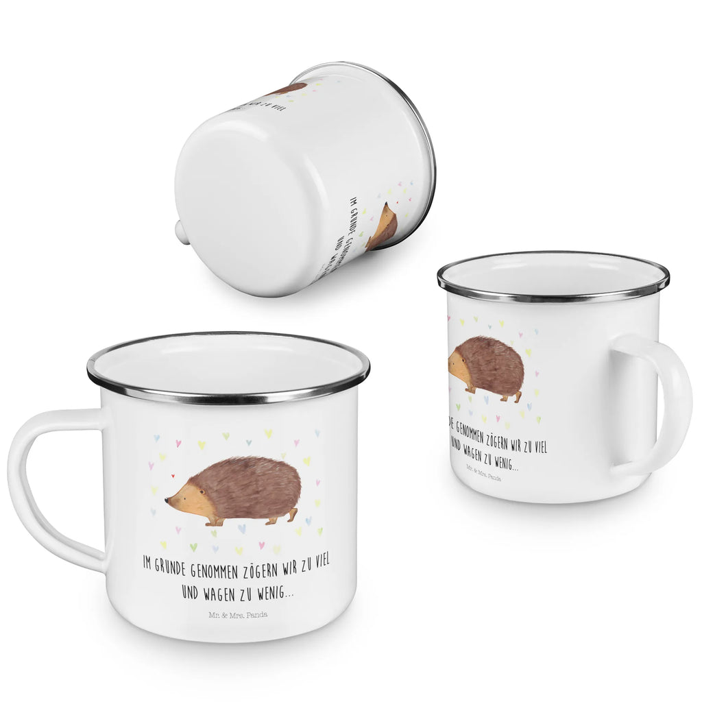 Camping Emaille Tasse Igel Herzen Metalltasse, Campingtasse, blechbecher, Tasse, wandertasse, Teebecher, Blechtasse, Emaille Tasse, wanderbecher, emaillebecher, Tasse Emaille, Trinkbecher, Pott, Campingbecher, Emailletasse, reisetasse, metallbecher, Kaffeebecher, Teetasse, becher emaille, Reisebecher, Emaille Becher, Kaffeetasse, Becher, Tiere, Tiermotive, Gute Laune, Lustige Sprüche, Leben, Igel, Vertrauen, Herz, Herzen, Kuss, Liebe
