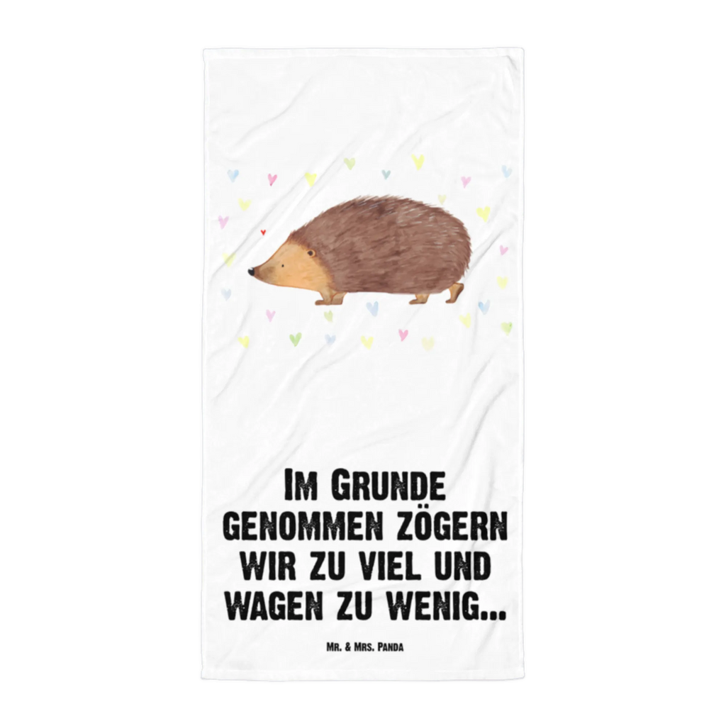 XL ręcznik kąpielowy jeż serca Motywy zwierzęce, dobra energia, zabawne powiedzonka, zwierzęta