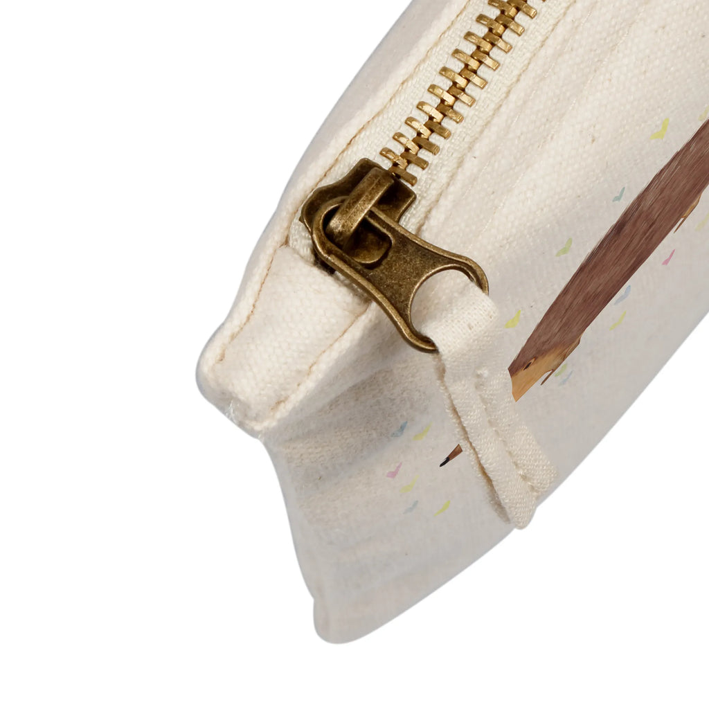 Make-up bag Hedgehog hearts small animals, cute, funny, cute animal motives, hand drawn, small world, funny sayings, good mood, happy, gifts, gift ideas, special gifts, animal lover, card, hedgehog, life, trust, kiss, heart, hearts, Love