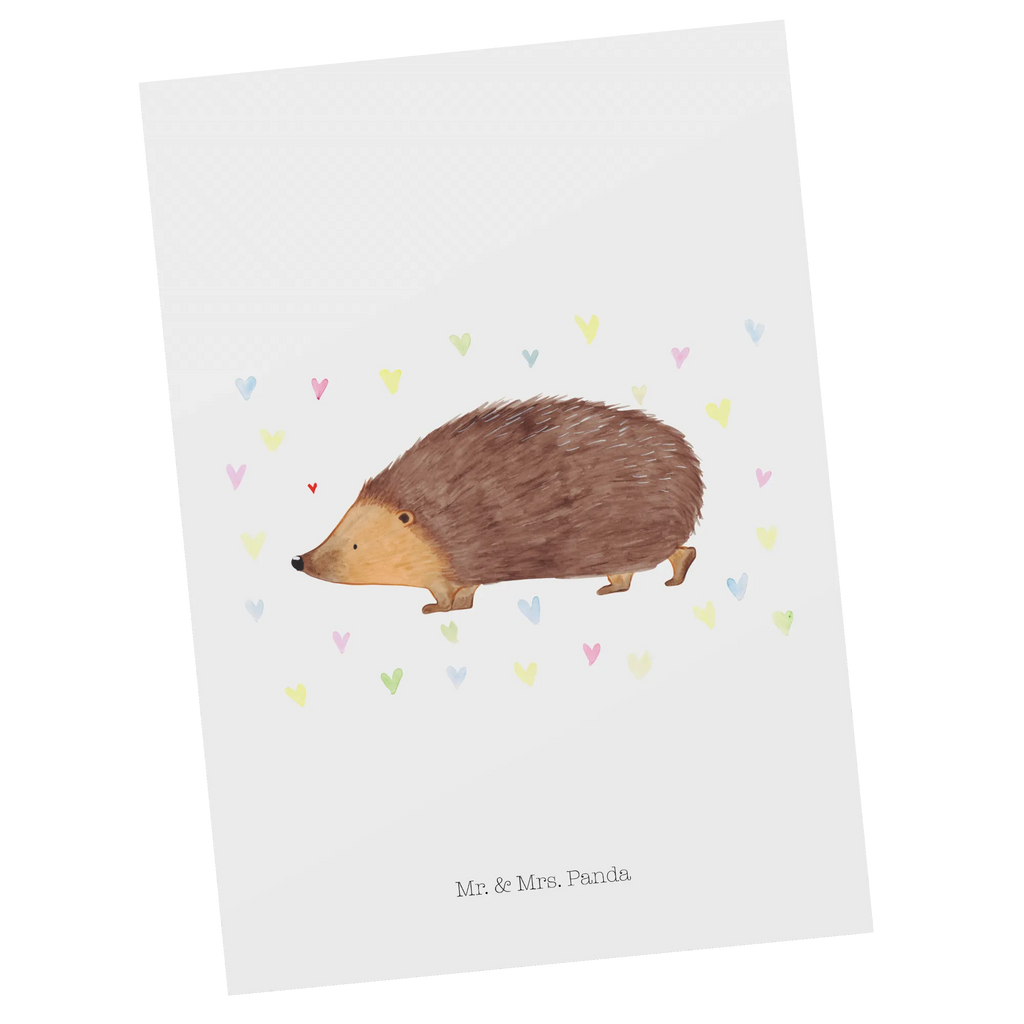 Postcard Hedgehog hearts Karte, Ansichtskarte, Grußkarte, Ansichtskarten, Einladungskarte, Geburtstagskarte, Dankeskarte, Einladungskarten Geburtstag, Postkarte, Einladung Geburtstag, Einladung, Geschenkkarte, Tiermotive, Gute Laune, lustige Sprüche, Tiere, Igel, Vertrauen, Kuss, Herz, Herzen, Leben, Liebe