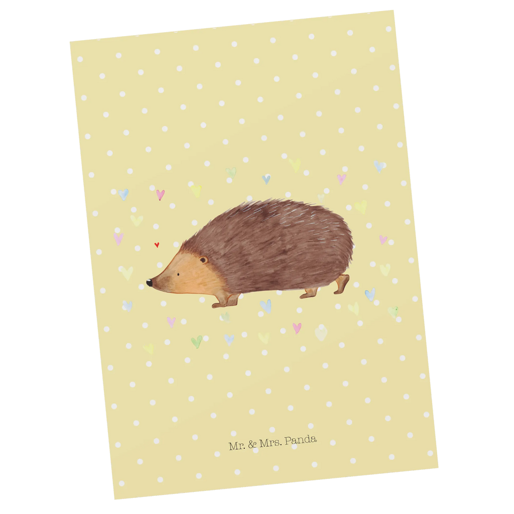 Postcard Hedgehog hearts Karte, Ansichtskarte, Grußkarte, Ansichtskarten, Einladungskarte, Geburtstagskarte, Dankeskarte, Einladungskarten Geburtstag, Postkarte, Einladung Geburtstag, Einladung, Geschenkkarte, Tiermotive, Gute Laune, lustige Sprüche, Tiere, Igel, Vertrauen, Kuss, Herz, Herzen, Leben, Liebe