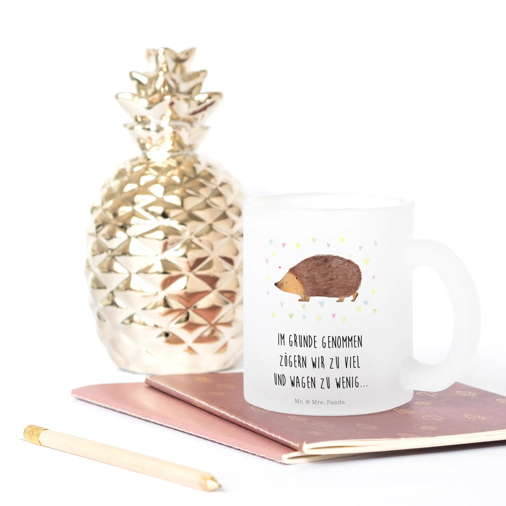 Filiżanka do herbaty jeż serca Motywy zwierzęce, dobra energia, zabawne powiedzonka, zwierzęta