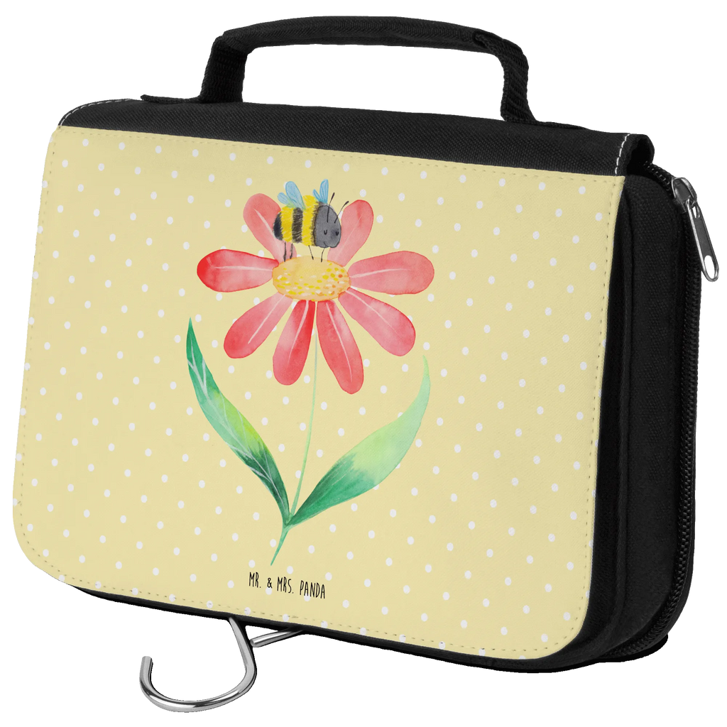 Wash bag bumblebee flower Toilettentasche, Kulturtasche, hygienetasche, Waschbeutel, Waschtasche, Schminkbeutel, Kosmetiktasche, badtasche, Necessaire, Schminktasche, beautycase, Reisebeutel, Kulturbeutel Waschbar, Kulturbeutel, hygienebeutel, Lustige Sprüche, Tiere, Tiermotive, Gute Laune, Feld, Hummel, Blume, Flauschig, Biene, Wespe, Natur, Hummeln