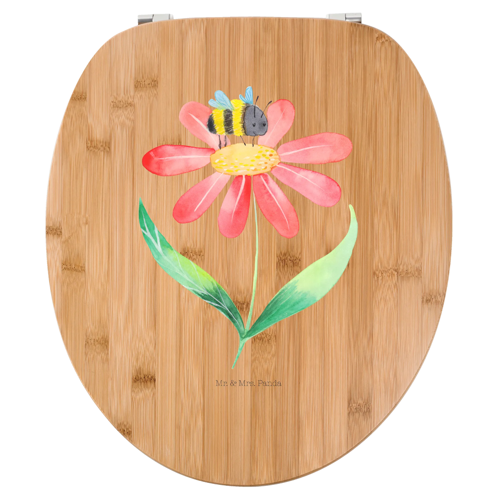 Motiv WC Sitz Hummel Blume Toilette, Toilettendeckel, WC-Sitz, Klodeckel, Klobrille, Tiermotive, Gute Laune, lustige Sprüche, Tiere, Biene, Natur, Hummeln, Blume, Feld, Flauschig, Wespe, Hummel