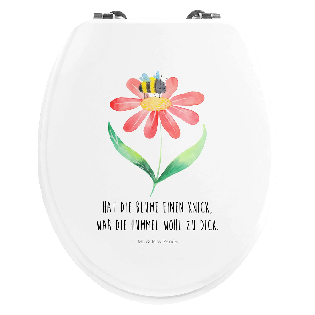 Motiv WC Sitz Hummel Blume Toilette, Toilettendeckel, WC-Sitz, Klodeckel, Klobrille, Tiermotive, Gute Laune, lustige Sprüche, Tiere, Biene, Natur, Hummeln, Blume, Feld, Flauschig, Wespe, Hummel