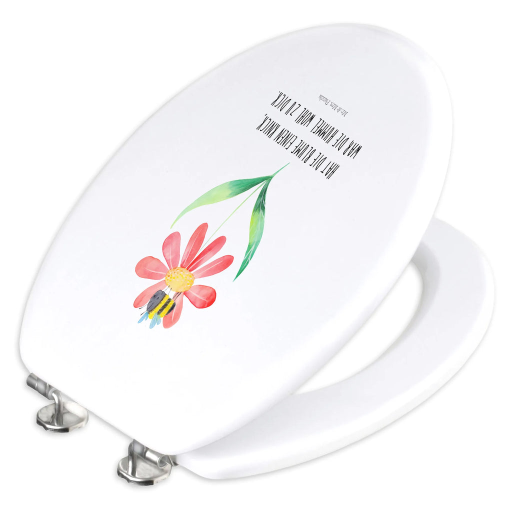 Motiv WC Sitz Hummel Blume Toilette, Toilettendeckel, WC-Sitz, Klodeckel, Klobrille, Tiermotive, Gute Laune, lustige Sprüche, Tiere, Biene, Natur, Hummeln, Blume, Feld, Flauschig, Wespe, Hummel