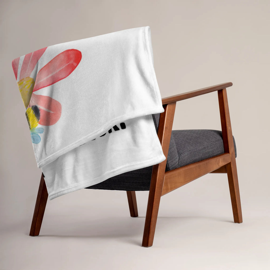 Kocyk dla niemowląt trzmiel kwiat Motywy zwierzęce, dobra energia, zabawne powiedzonka, zwierzęta