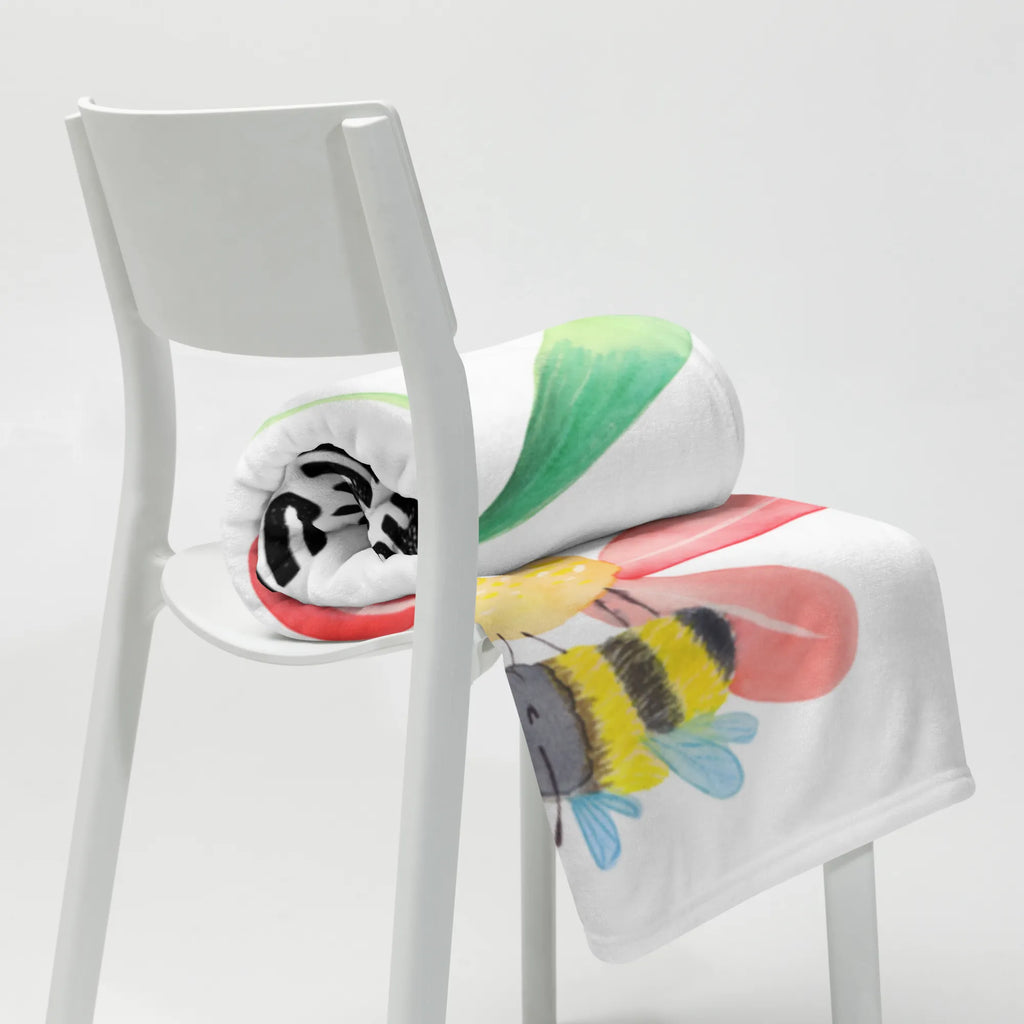 Kocyk dla niemowląt trzmiel kwiat Motywy zwierzęce, dobra energia, zabawne powiedzonka, zwierzęta