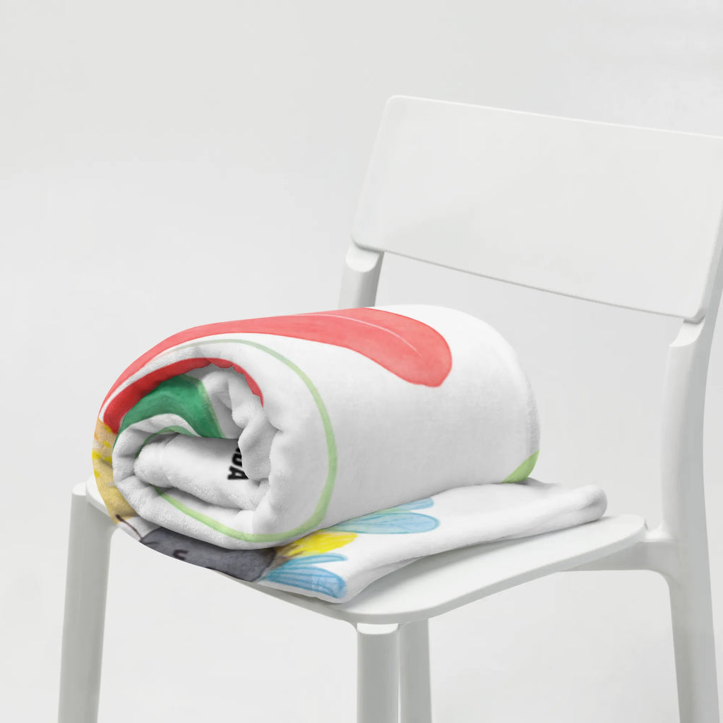 Kocyk dla niemowląt trzmiel kwiat Motywy zwierzęce, dobra energia, zabawne powiedzonka, zwierzęta