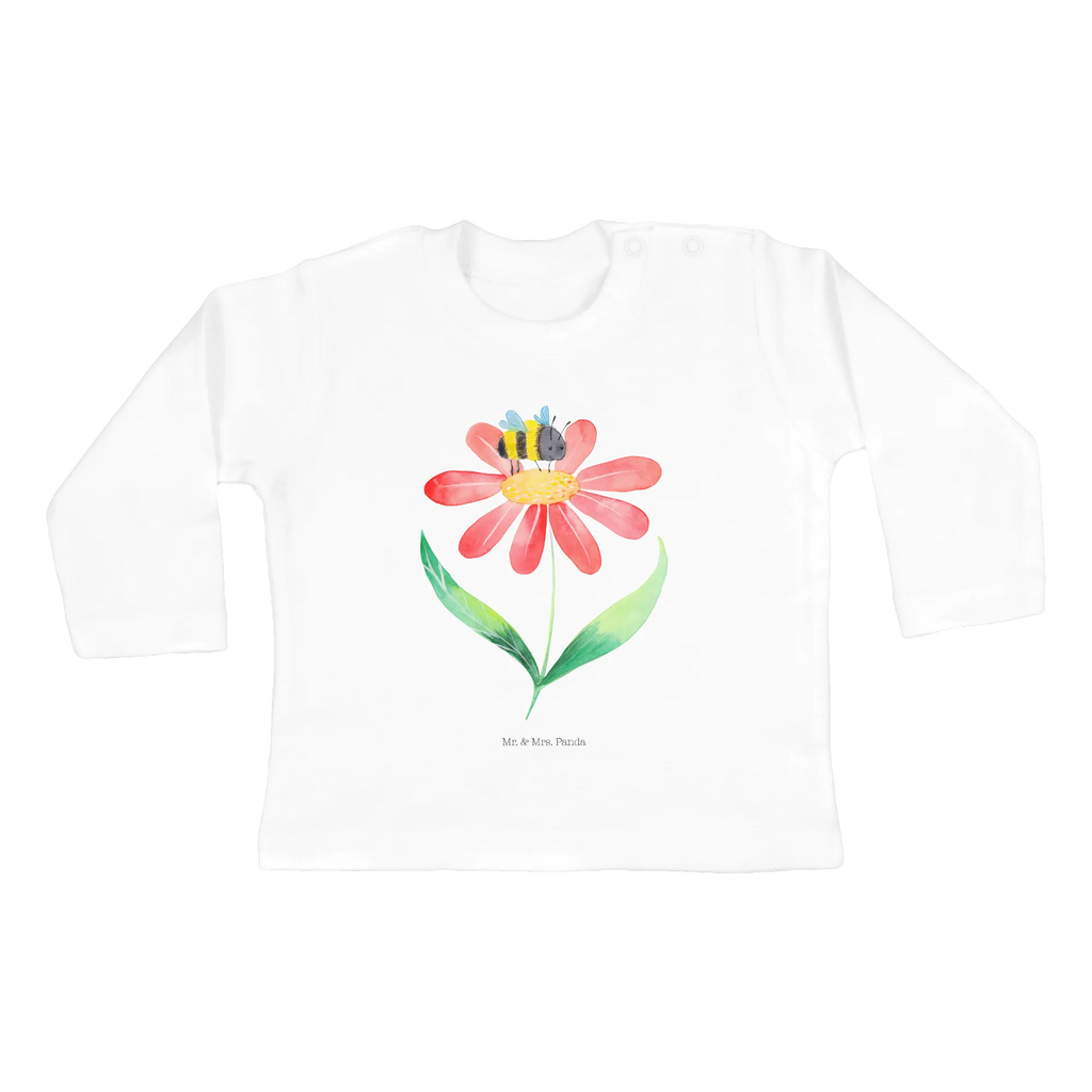 Baby Longsleeve Hummel Blume Bio, Kleidung, Baby Shower, Langarm, Tiere, Gute Laune, Tiermotive, Lustige Sprüche, Wespe, Hummeln, Natur, Feld, Blume, Hummel, Flauschig, Biene