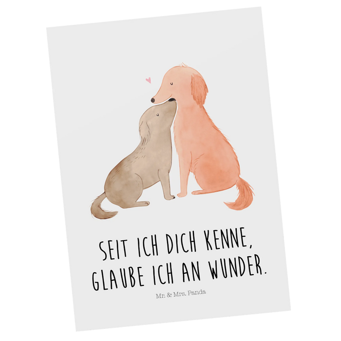 Postcard dogs Love