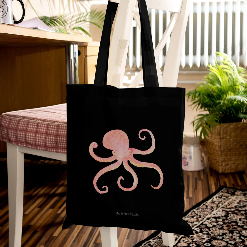 Tote bag Squid Schultertasche, Einkaufstüte, Beutel, Tasche, Strandtasche, Shopper, Einkaufstasche, Stoffbeutel, Stofftasche, Jutebeutel, Umhängetasche, Jutetasche, Beuteltasche, Laptoptasche, Badetasche, Tragetasche, Tiermotive, Gute Laune, lustige Sprüche, Tiere, Tintenfisch, Meerestier, Krake, Meer, Ozean, Wasser, Arme