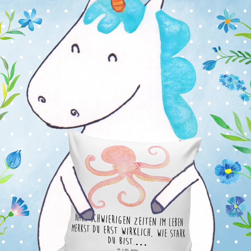 Cushion Squid 40 x 40, fluffy, couch, bed, sofa, bedroom, pad, Pillow, pillows, cushion, 40x40, soft, pillow case, settee, small animals, cute, funny, cute animal motives, hand drawn, small world, funny sayings, good mood, happy, gifts, gift ideas, special gifts, animal lover, card, squid, water, octopus, arms, sea animal, sea, ocean