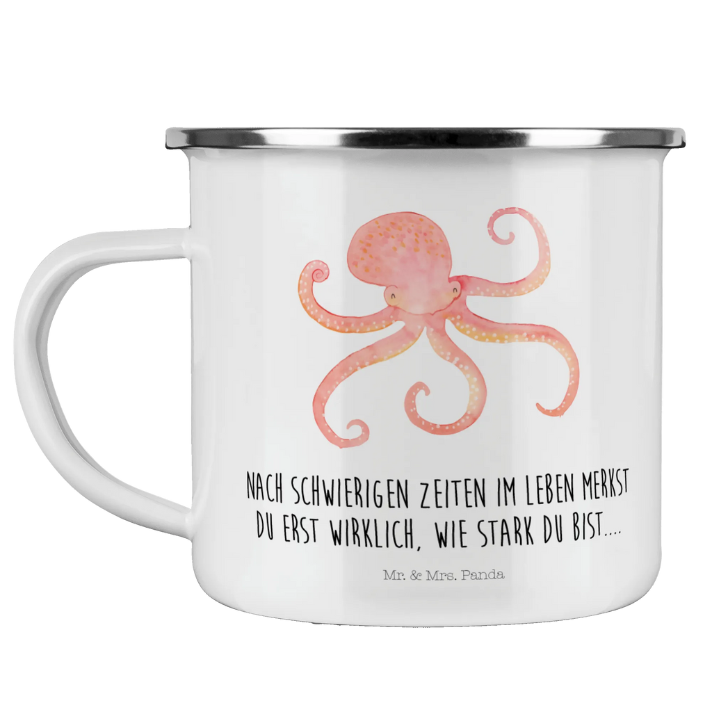 Kempingowy kubek emaliowany Ośmiornica wanderbecher, Tasse, Emaille Tasse, Kaffeetasse, blechbecher, reisetasse, Emaille Becher, Reisebecher, Metalltasse, Teebecher, metallbecher, Campingbecher, Pott, becher emaille, wandertasse, Blechtasse, Campingtasse, Becher, Tasse Emaille, Teetasse, Emailletasse, Trinkbecher, emaillebecher, Kaffeebecher, Tiere, Tiermotive, Gute Laune, Lustige Sprüche, Meerestier, Ozean, Tintenfisch, Krake, Arme, Wasser, Meer