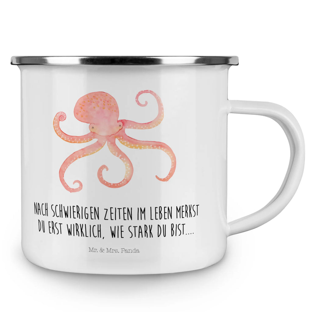 Kempingowy kubek emaliowany Ośmiornica wanderbecher, Tasse, Emaille Tasse, Kaffeetasse, blechbecher, reisetasse, Emaille Becher, Reisebecher, Metalltasse, Teebecher, metallbecher, Campingbecher, Pott, becher emaille, wandertasse, Blechtasse, Campingtasse, Becher, Tasse Emaille, Teetasse, Emailletasse, Trinkbecher, emaillebecher, Kaffeebecher, Tiere, Tiermotive, Gute Laune, Lustige Sprüche, Meerestier, Ozean, Tintenfisch, Krake, Arme, Wasser, Meer